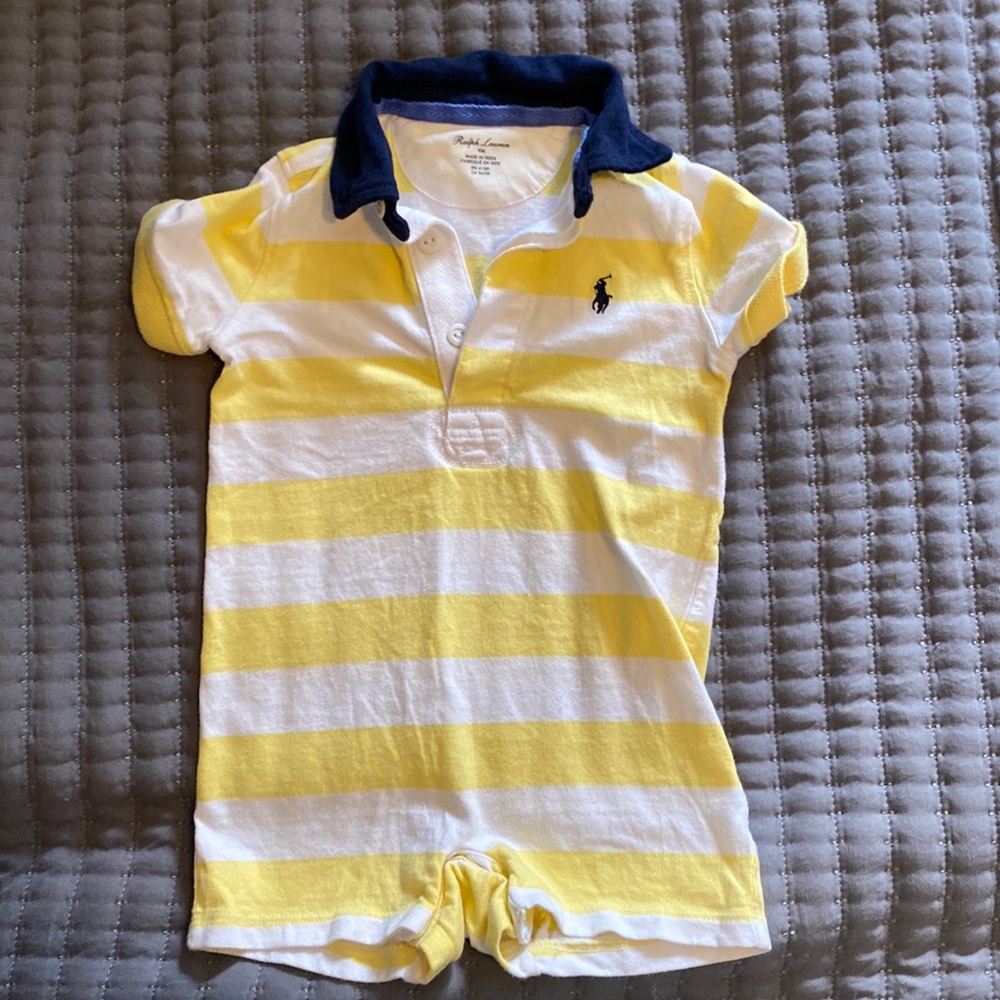 Ralph Lauren Striped Cotton Rugby Shortall
